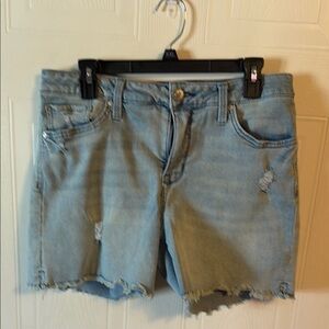Light Blue Distressed Denim Women’s Shorts